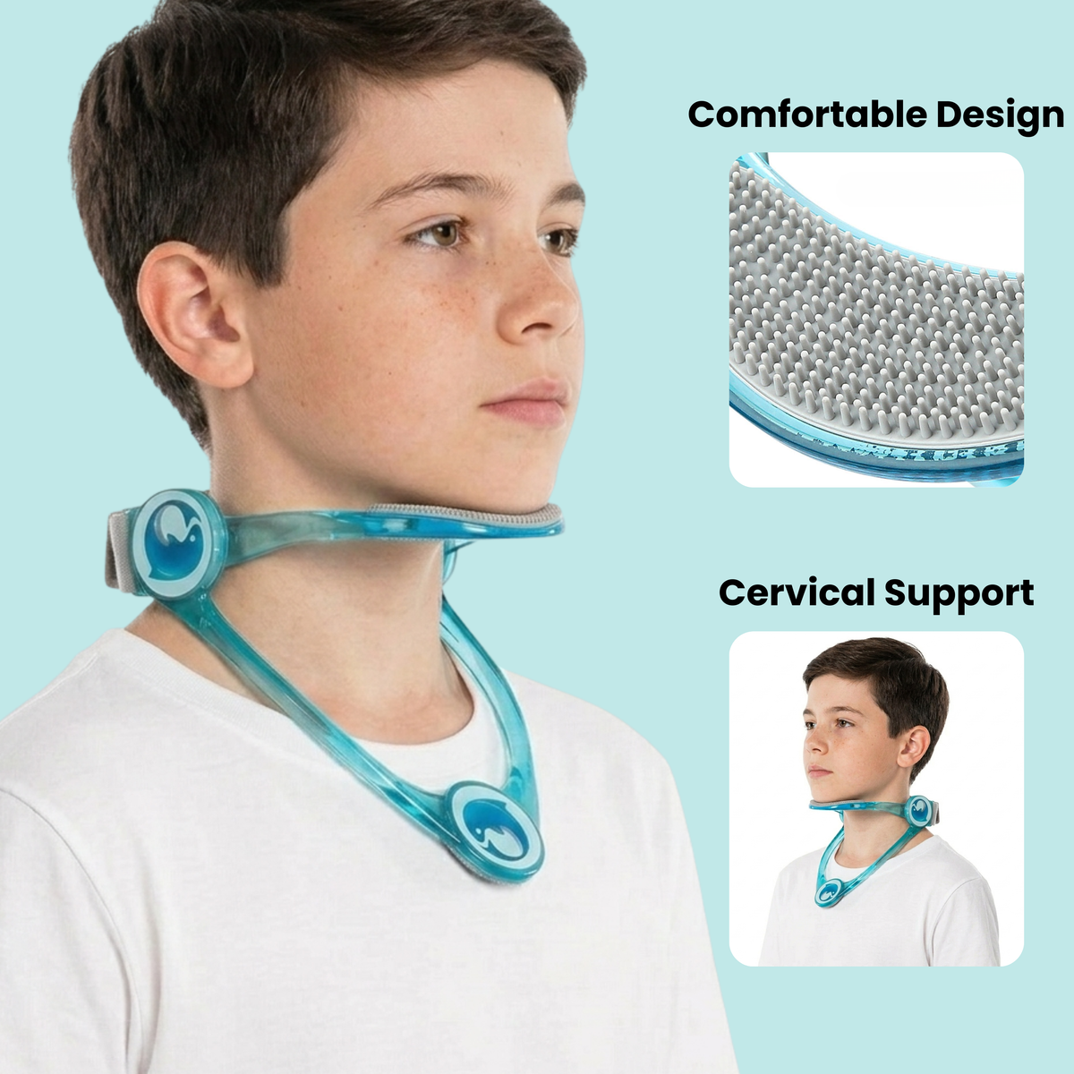 🌿 Adjustable Neck Support Brace – Comfortable Everyday Wear ✨