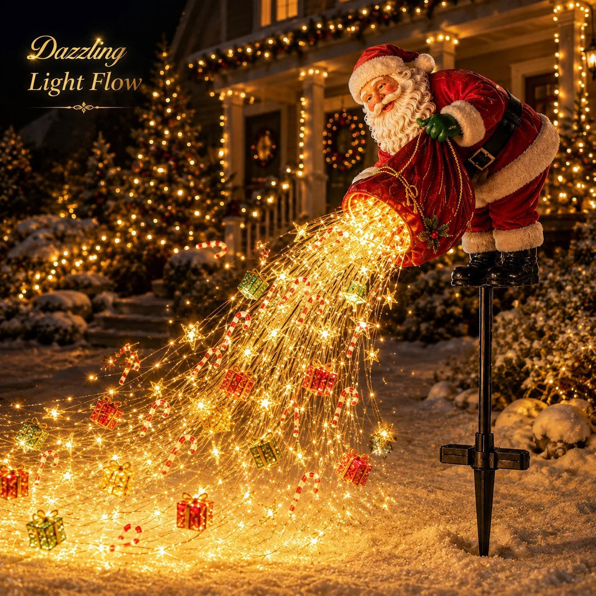 🎅 Santa’s Magic Pour – Flowing LED Christmas Garden Light