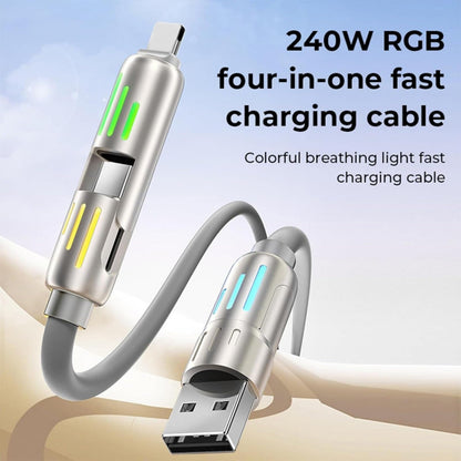 🔥4-in-1 USB Charging Cable fast charging MAX 240W