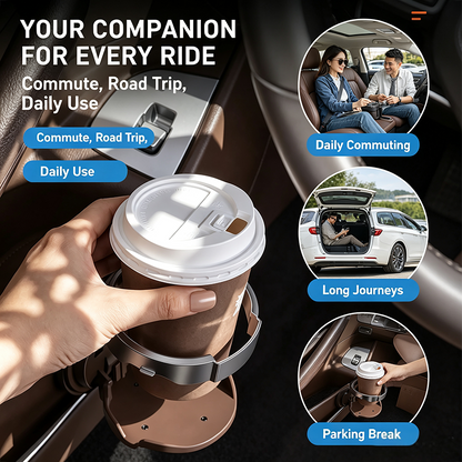 Universal Foldable Car Cup Holder, Space-Saving Vehicle Drink Holder for Bottles 🚗