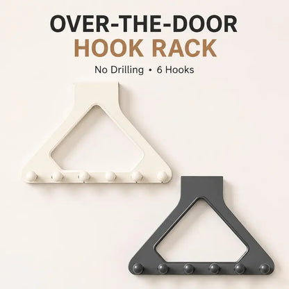 2 Packs Over-the-Door Triangle Hanging Organizer - No-Drill Slide Installation 🪝