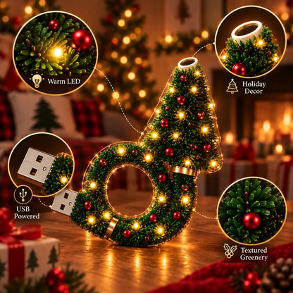 USB Plug-In Christmas Projector Night Light, 6+ Holiday Pattern Ceiling Lamp🎄