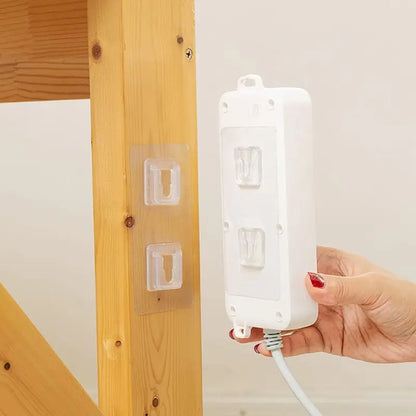 10-Pair Double-Sided Adhesive Wall Mounted Hooks