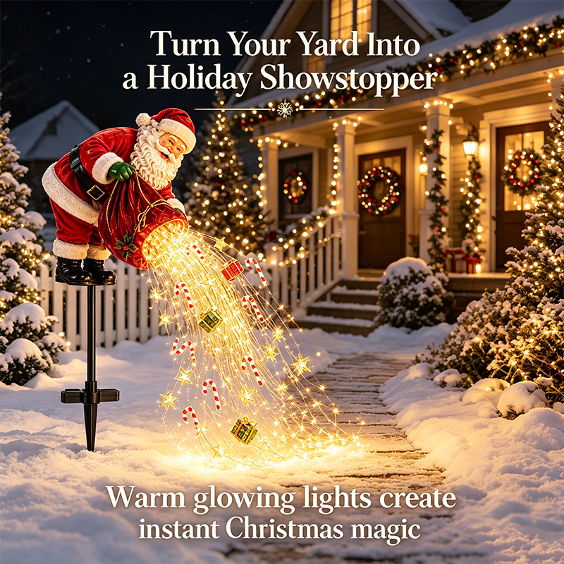 🎅 Santa’s Magic Pour – Flowing LED Christmas Garden Light