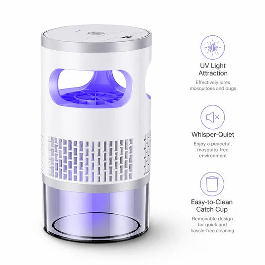 Indoor Fruit Fly & Gnat Trap – Quiet Suction Bug Catcher