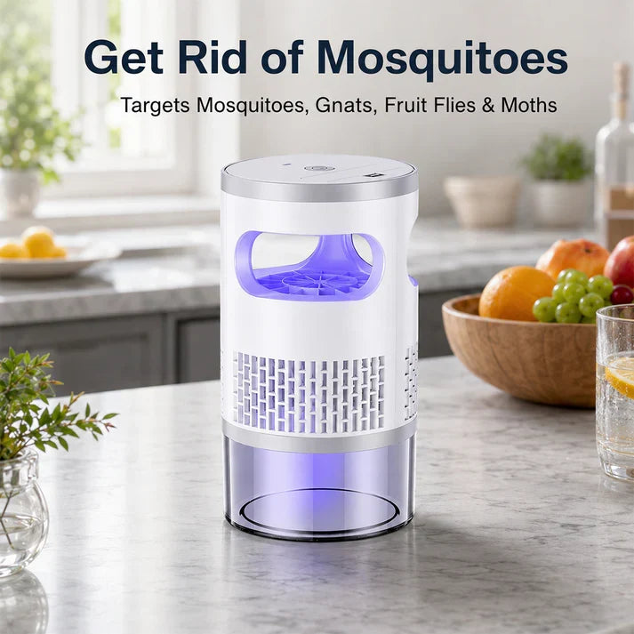 Indoor Fruit Fly & Gnat Trap – Quiet Suction Bug Catcher