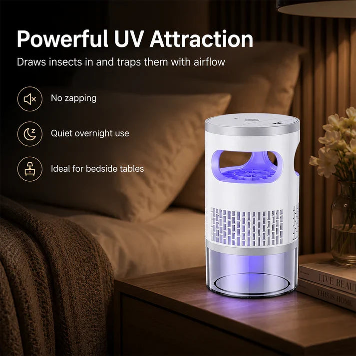 Indoor Fruit Fly & Gnat Trap – Quiet Suction Bug Catcher