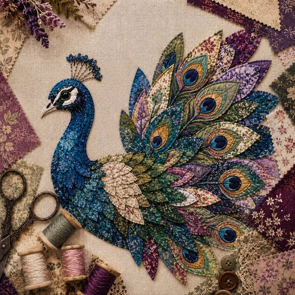 3D Patchwork Bird DIY Craft Kit – Create a Layered Fabric Bird Worth Displaying