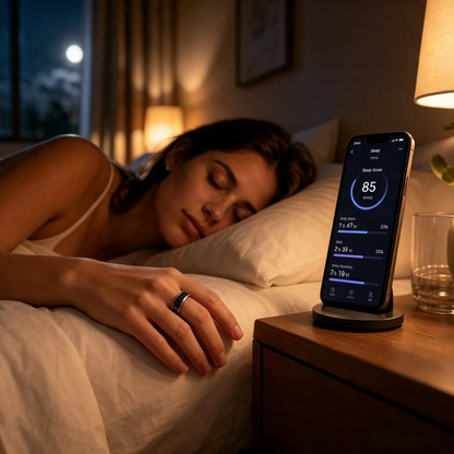 Smart Ring — Track Sleep, Heart Rate & Recovery 24/7. View Health Data Without Your Phone