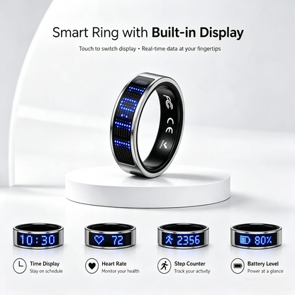 Smart Ring — Track Sleep, Heart Rate & Recovery 24/7. View Health Data Without Your Phone