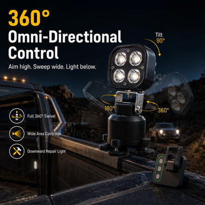 🏕️ Omni-Directional Magnetic LED Pod Light