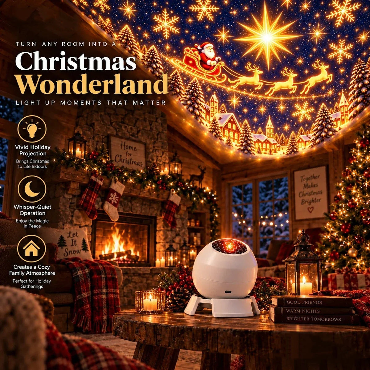 Magical Christmas Projector Light – Turn Your Room Into a Winter Wonderland