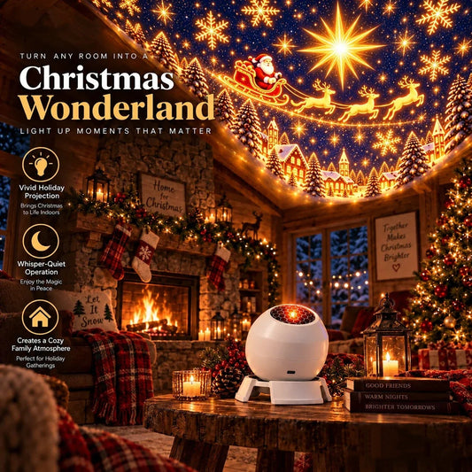 Magical Christmas Projector Light – Turn Your Room Into a Winter Wonderland