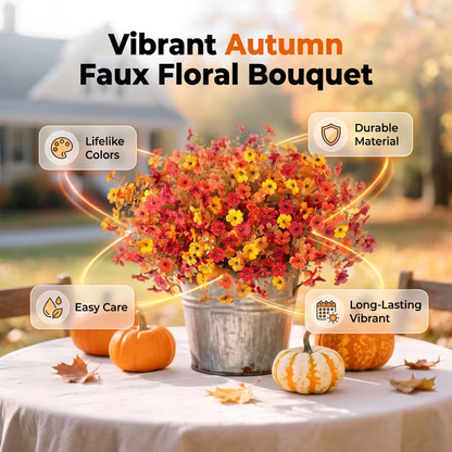 🍁UV-Resistant Artificial Daisy Flowers for Fall Decor Halloween