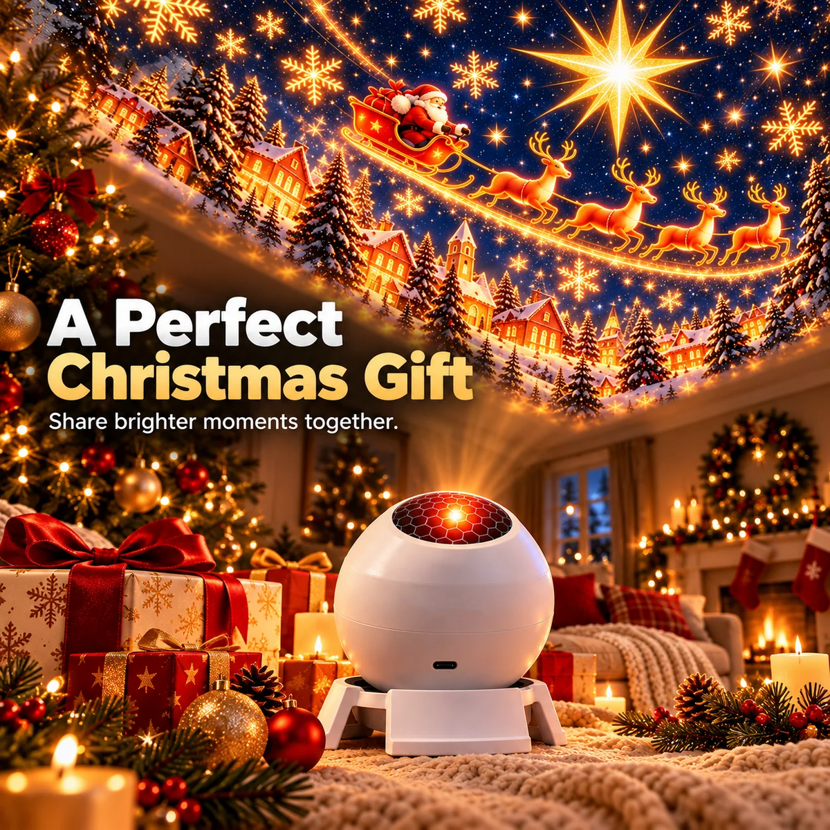 Magical Christmas Projector Light – Turn Your Room Into a Winter Wonderland