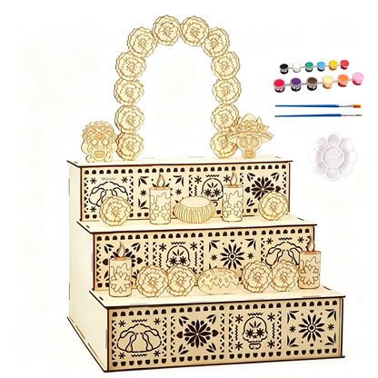 🏵️Day of the Dead Wooden Altar Display Set