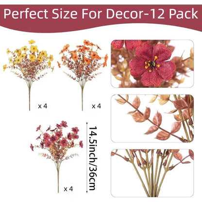 🍁UV-Resistant Artificial Daisy Flowers for Fall Decor Halloween