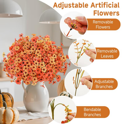 🍁UV-Resistant Artificial Daisy Flowers for Fall Decor Halloween