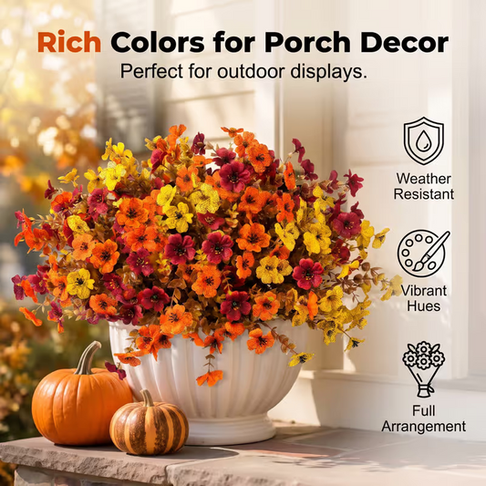🍁UV-Resistant Artificial Daisy Flowers for Fall Decor Halloween