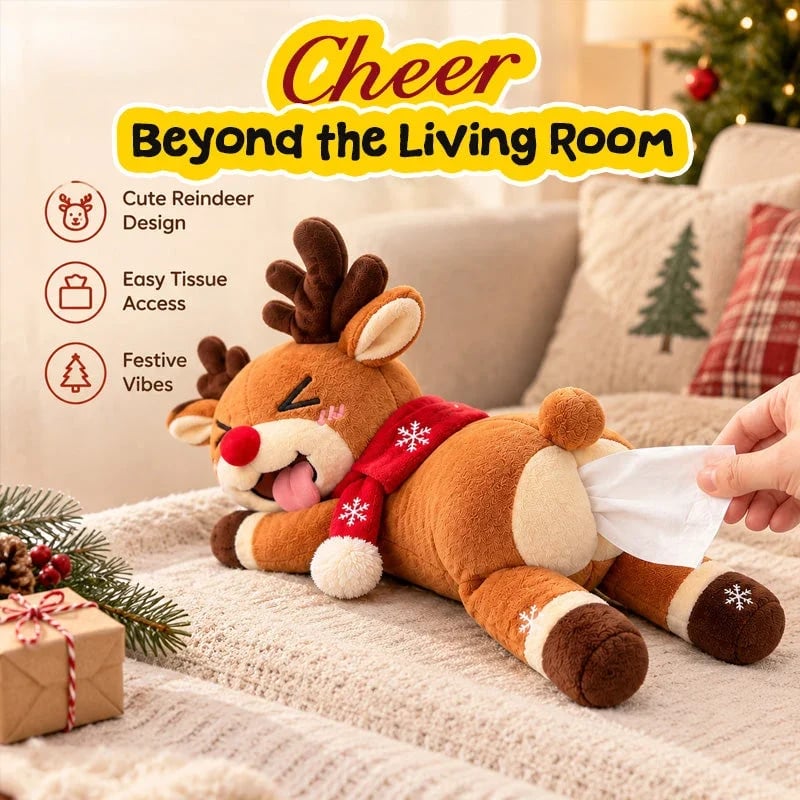 🎉🦌 Funny Christmas Reindeer Tissue Holder – The Cheekiest Christmas Decor! - image 2