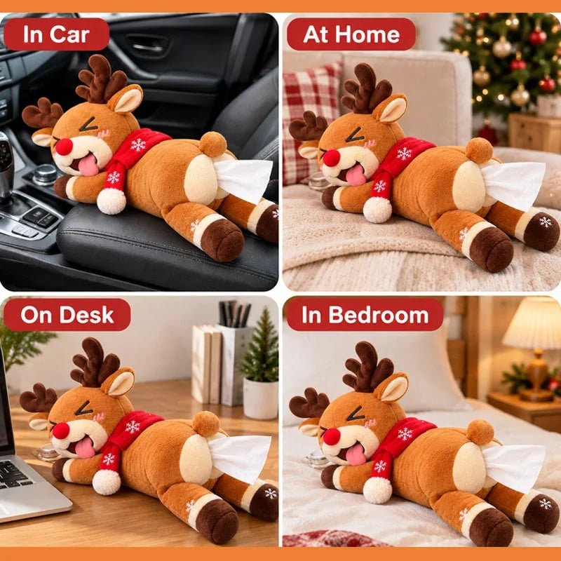 🎉🦌 Funny Christmas Reindeer Tissue Holder – The Cheekiest Christmas Decor! - image 6