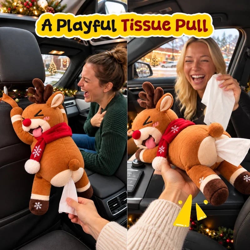 🎉🦌 Funny Christmas Reindeer Tissue Holder – The Cheekiest Christmas Decor! - image 4