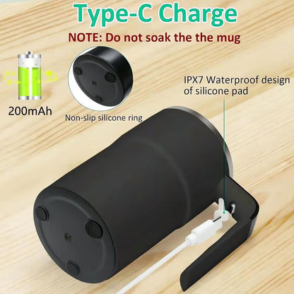 ☕ Rechargeable Automatic Magnetic Stirring Coffee Mug Set