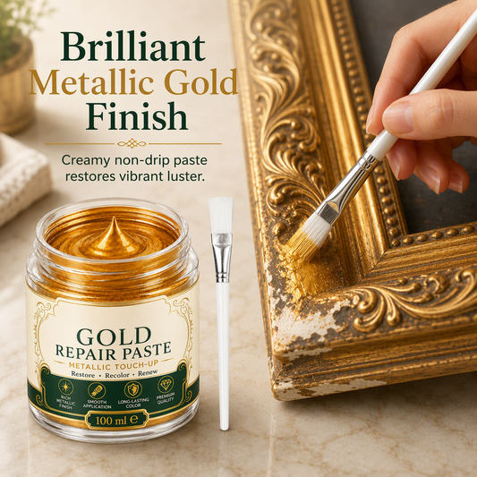 💥Gold/Silver Metallic Refinishing Repair Paste with Brush