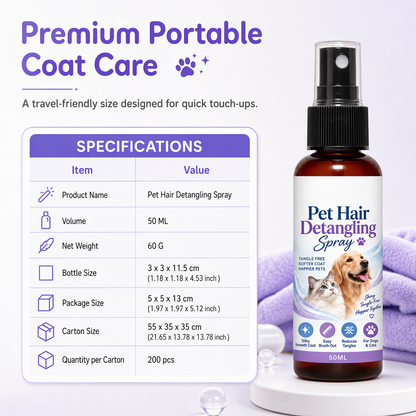 🐾 Pet Detangling & Smoothing Spray