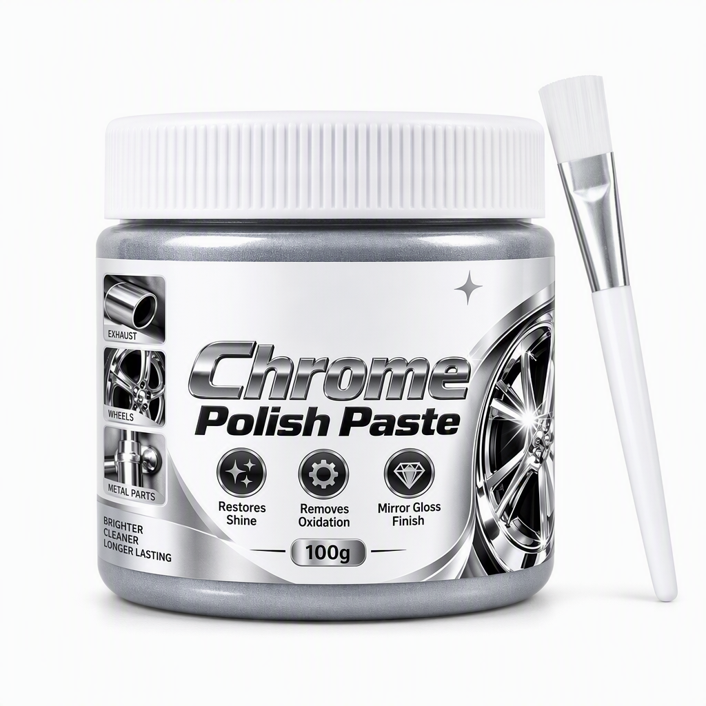 Chrome Polish Paste for a Brilliant, Mirror-Like Shine ✨