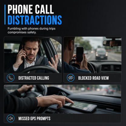Car Sun Visor Bluetooth Speakerphone – Vibration Auto Power On, Hands-Free Calls 📞
